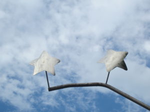 Two stars from sculpture park