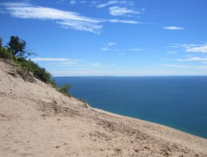 Sleeping Bear dunes view